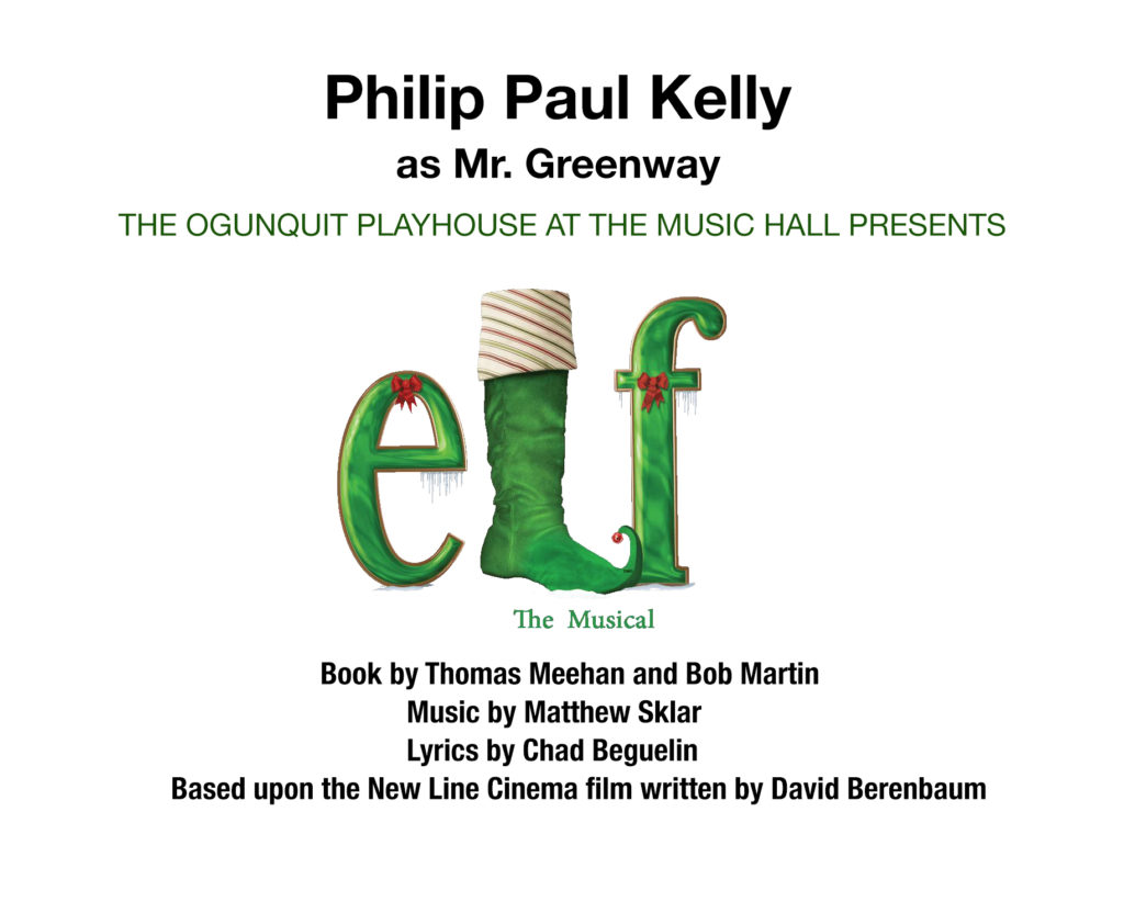 Philip Paul Kelly as Mr. Greenway in Elf the Musical